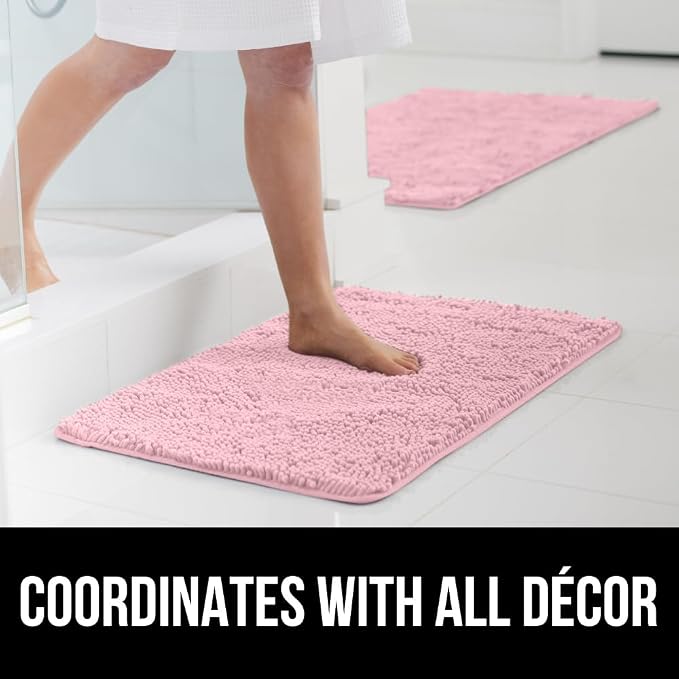 GORILLA GRIP Bathroom Rug Sets, Soft Chenille 2 Piece Area Rugs Set, Toilet - Image 9