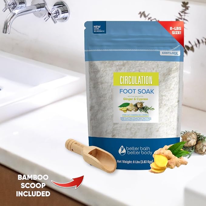 Circulation Foot Soak 128oz Epsom Salt Home Spa Soothing Soaks - Image 2
