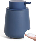 Bosilunlife Ceramic Foaming Soap Dispenser - 12oz Nave Blue Foam Hand Wash by BosilunLife