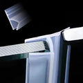 Frameless Soft Shower Door Sweep Seal Drip Rail, Glass Shower Silicone Door by Zjclx