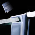 Frameless Soft Shower Door Sweep Seal Drip Rail, Glass Shower Silicone Door by Zjclx