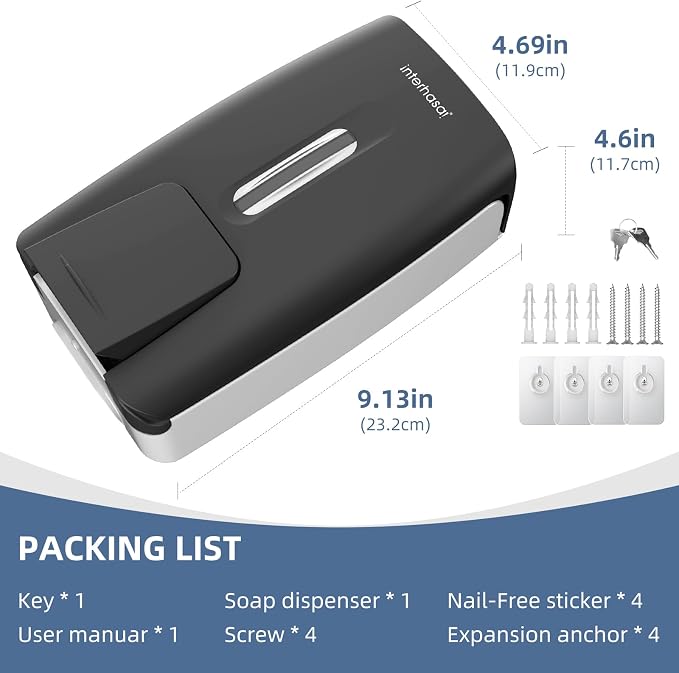Soap Dispenser Wall Mount 28oz Commercial Hand Soap Dispenser - Image 8