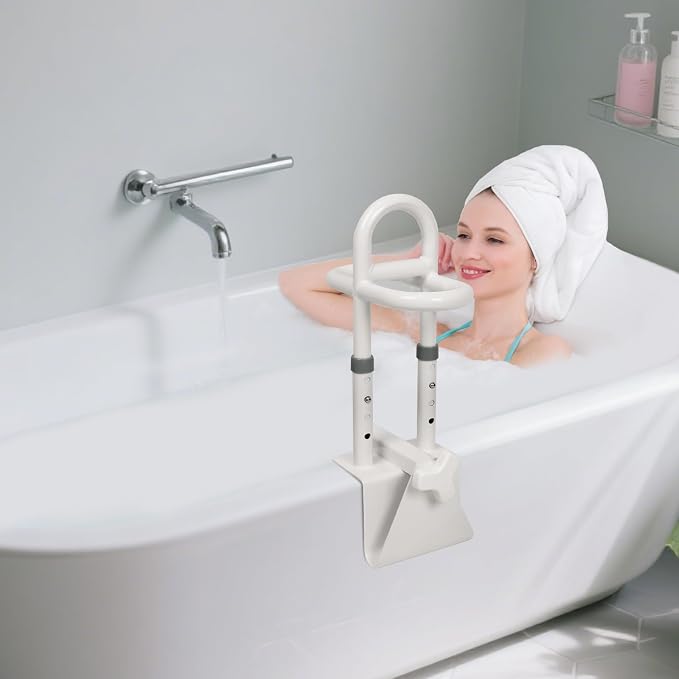 YEEGO DIRECT Bathtub Safety Rail, Height Adjustable Shower Bathtub Grab Bars - Image 9