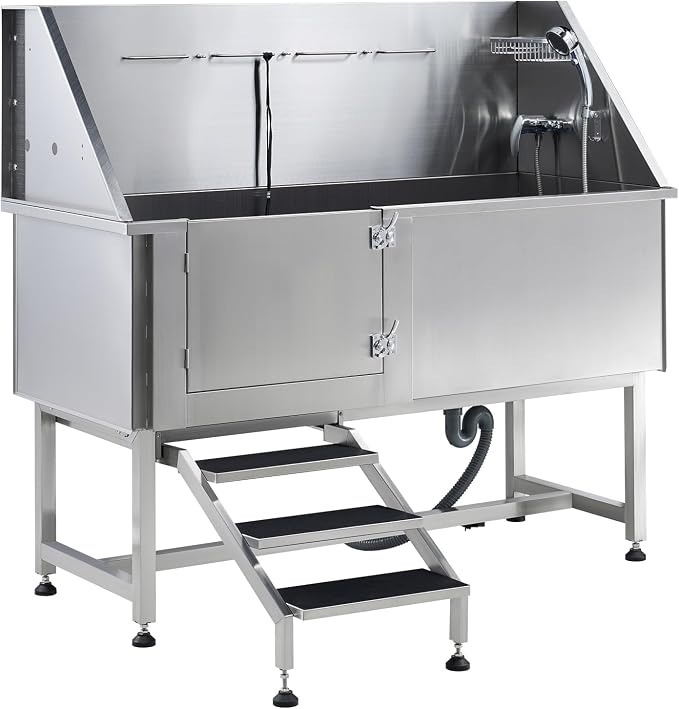 Albott 60 Inch Stainless Steel Dog Washing Station - Image 9