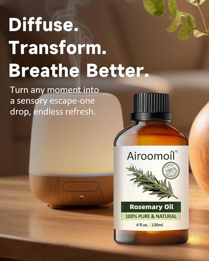 Pure Rosemary Essential Oil Hair Natural Aromatherapy Skin & Body Care Candle - Image 5