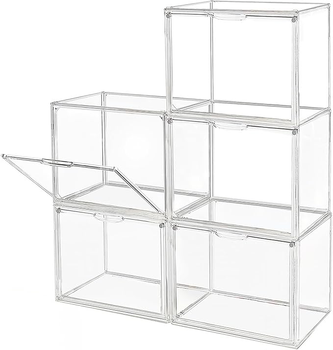 Clear Stackable Plastic Storage Bins by HaveANiceDay