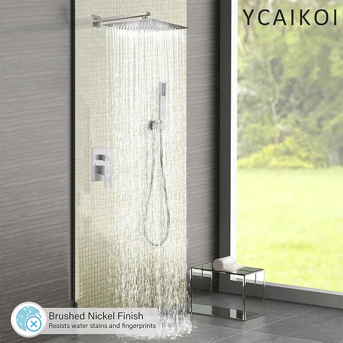 Shower Faucet Set Complete, Wall Mount Shower System - Image 2