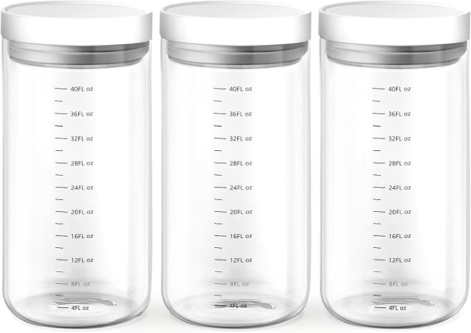 Danbark Set of 3 42oz Airtight Glass Storage Canisters - Image 9