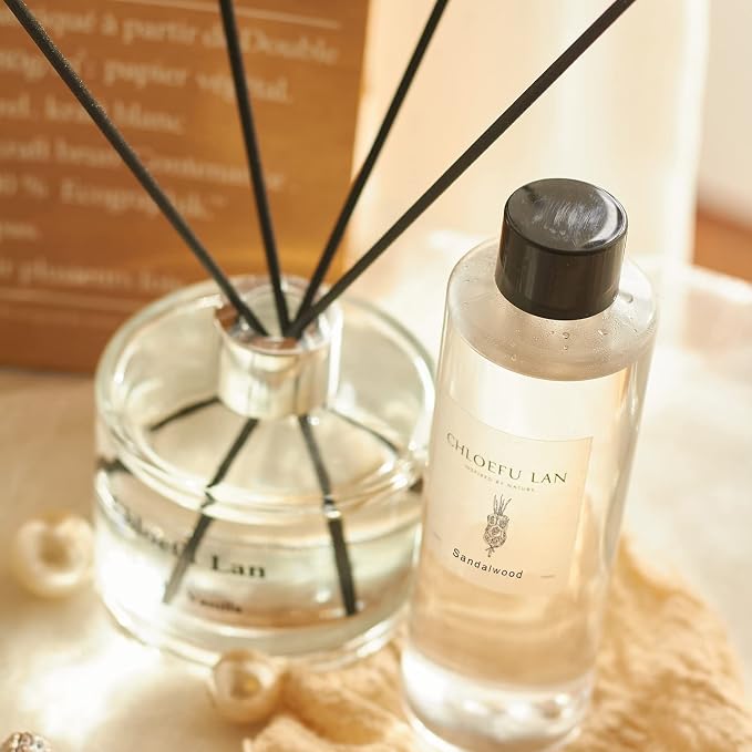 Chloefu LAN Sandalwood Essential Oil Scented Diffuser Oil 200ml/6.76 fl oz - Image 5