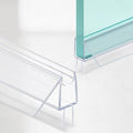 2-Pack Shower Door Bottom Seal, Ultra Clear Shower Door Seal Dtrip, Stop Shower by AquivaCoast