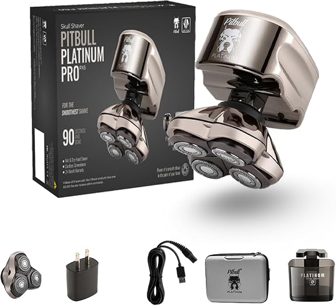 Skull Shaver - Pitbull Platinum PRO PX5 Head and Face Shaver - by SkullShaver