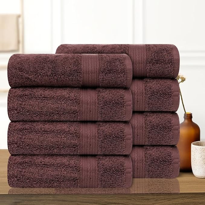 Ample Decor Bathroom Hand Towels 18 X 28 Inch 600 GSM 100% Cotton, Soft - Image 2