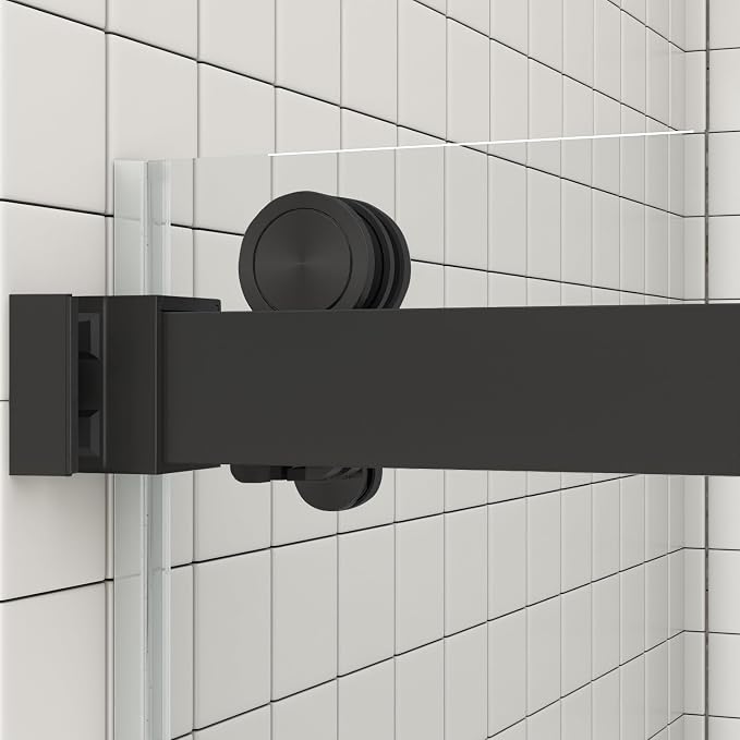 Sunrosa Frameless Tub Shower Door 60" W x 60" H, Shower Door Clear Tempered - Image 5