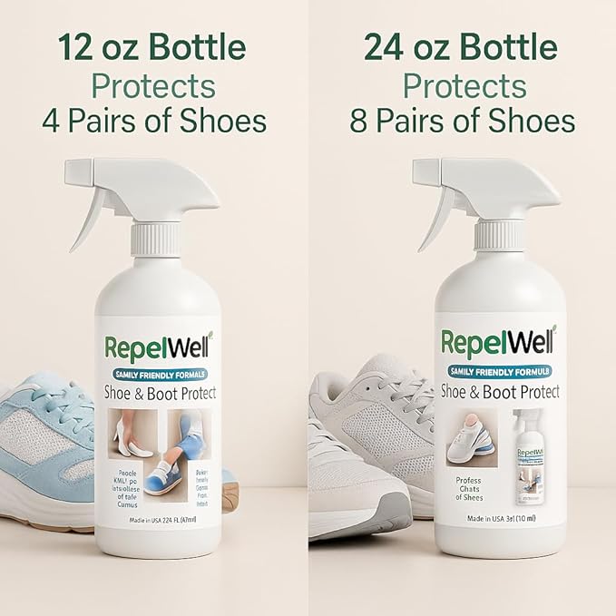Shoe & Boot Stain & Water Repellent Eco-Friendly, Pet-Safe Spray Keeps Fabric - Image 2
