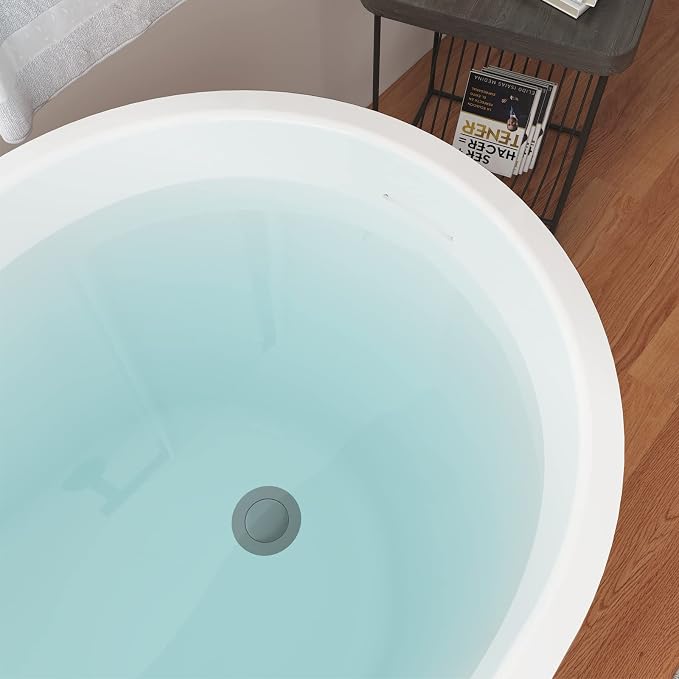 63" Acrylic Freestanding Bathtub, Elegant Skirted Free Standing Tub, Soaking Tub - Image 7