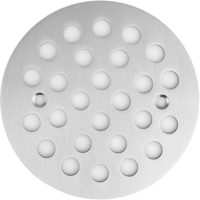 4-1/4 Inch Screw-in Round Floor Drain Cover Replacement Shower Drainer Grates by poyde