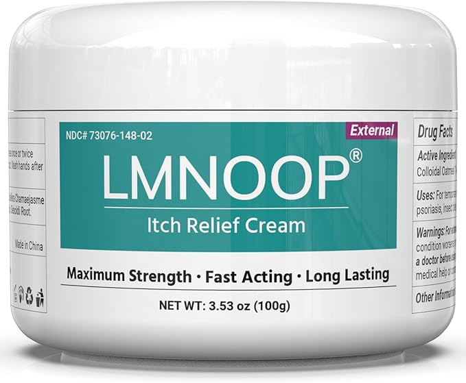 Anti Itch Cream, Extra Strength Anti-Itch Ointment, Relieves Rashes and Itching by LMNOOP%C2%AESKINHEALING