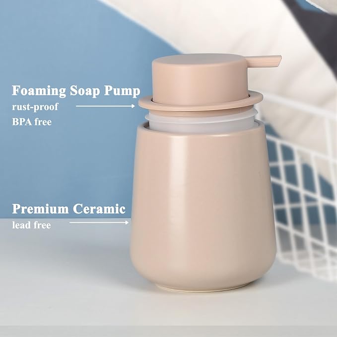 BosilunLife Foam Hand Soap Dispenser - 12 oz Bathroom Lotion Pump - Image 3