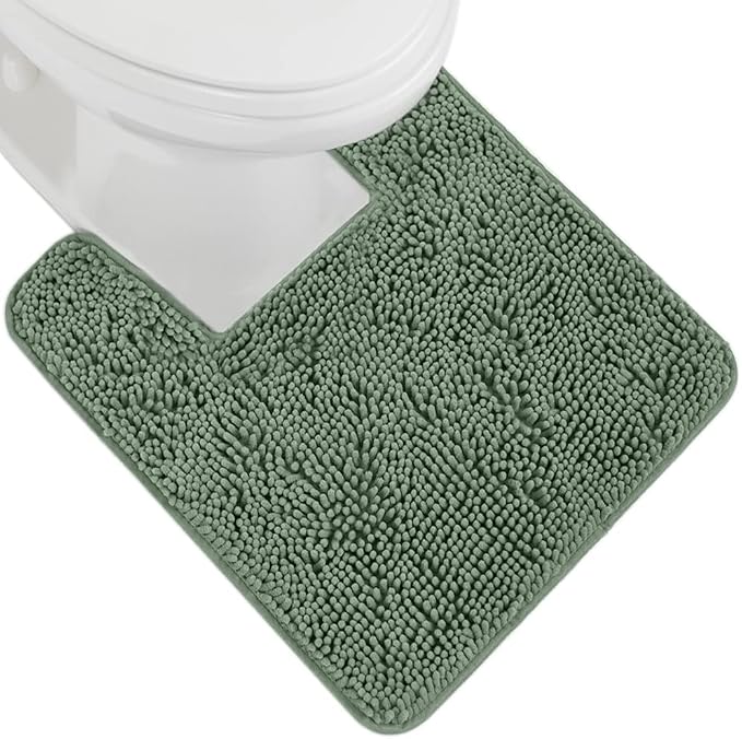 GORILLA GRIP Plush Absorbent Shaggy Chenille Bath Rug Mat by GorillaGrip