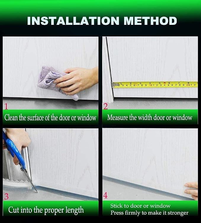 1.0in Brown Weather Stripping Door Seal – Flexible Silicone, Strong Adhesive - Image 8