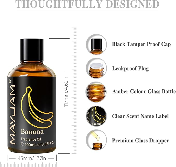MAYJAM 100ML/3.38FL.OZ Banana Fragrance Oils - Image 7