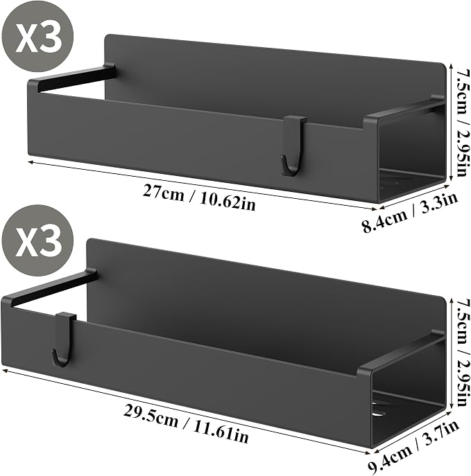 6 Pack Magnetic Spice Rack Organizer - Image 8