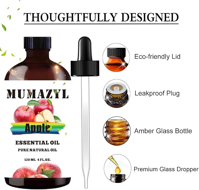 Apple Essential Oil, Apple Oil 4 Fl Oz 120ML - Image 2