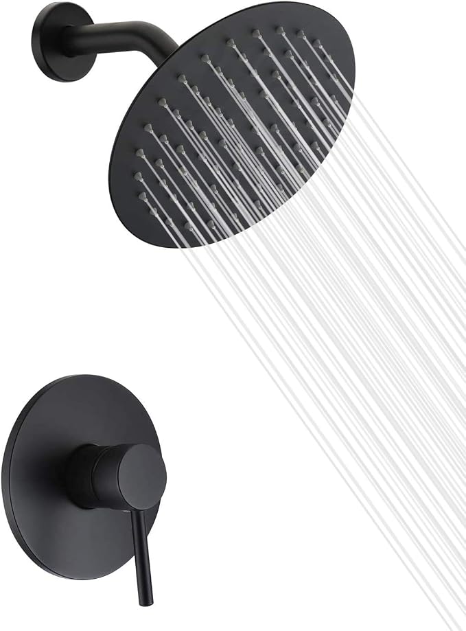sumerain Black Shower Faucet, Matte Black Shower Fixtures Shower Mixer by SUMERAINFAUCETS