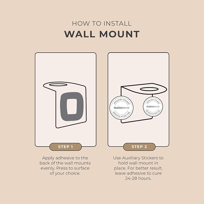 MaisoNovo Adhesive Soap & Shampoo Holder Set of 2 - Image 7