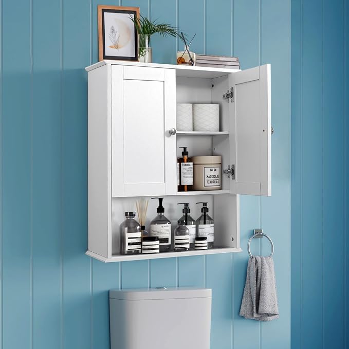 Bathroom Cabinet Wall Mounted Over Toilet Storage Cabinet, 24x30 Inch Wooden by BYAOLVCY