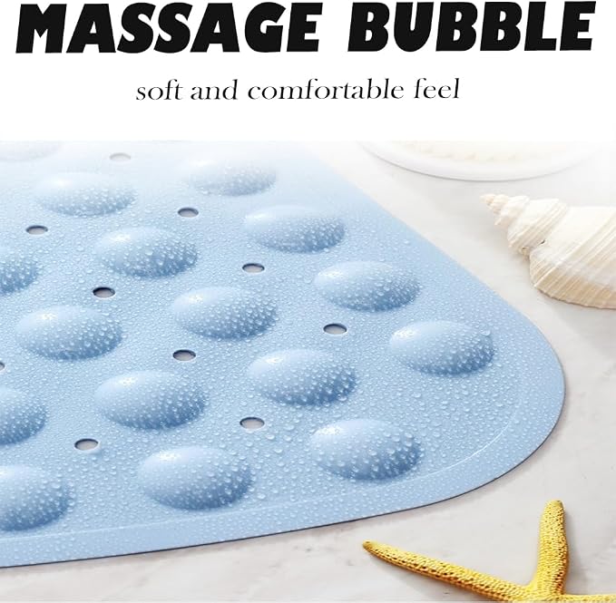 Mrcrypos Corner Shower Mats 31 x 31 Inches Bath Mat - Image 3