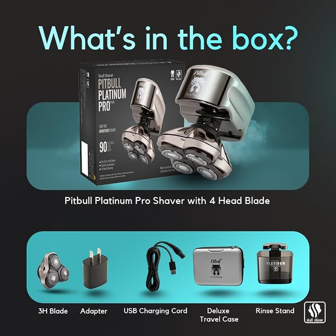 Skull Shaver - Pitbull Platinum PRO PX5 Head and Face Shaver - - Image 2