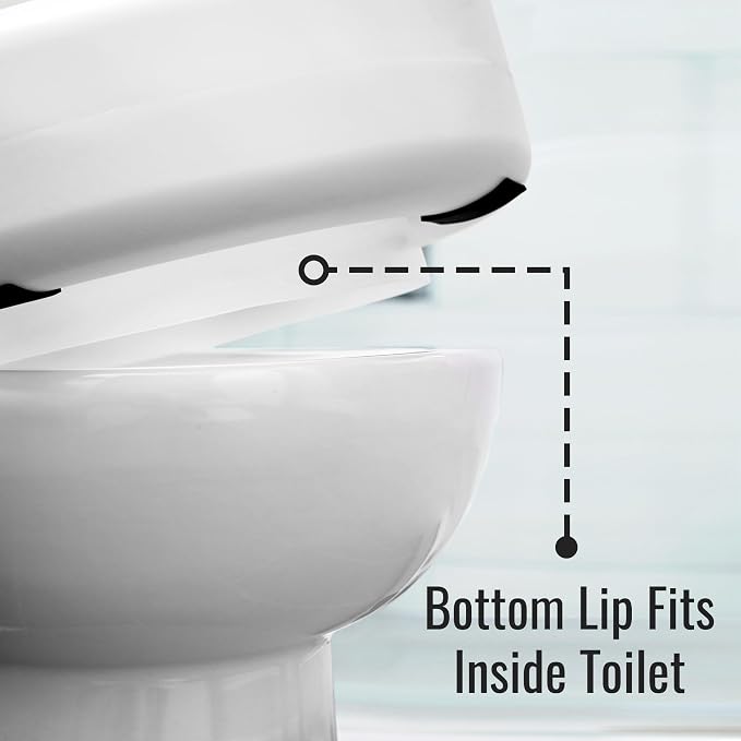HealthSmart Enhanced Comfort 5" Raised Toilet Seat Risers - Image 8