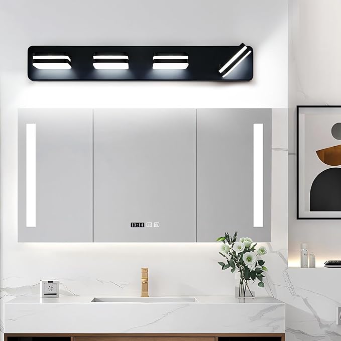 360° Rotate LED Dimmable Bathroom Vanity Light Fixtures, 1600LM Acrylic Matte - Image 8