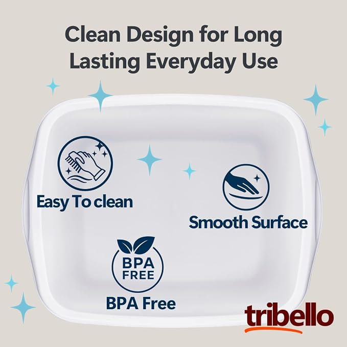 Tribello 2-Pack Dish Pans for Kitchen Sink, Plastic Tub Dishpan Wash Basin and - Image 4
