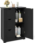 Tangkula Bathroom Floor Cabinet, Freestanding Storage Cabinet by TANGKULA