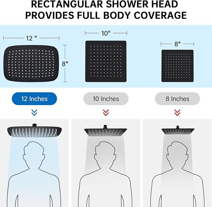 G-Promise All Metal 12 Inch Shower Head - Image 2