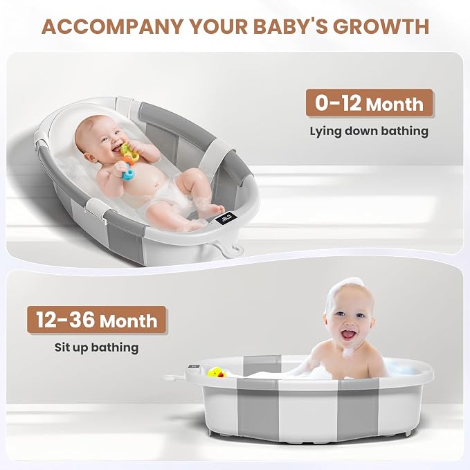 Collapsible Baby Bathtub, Baby Tubs - Image 3
