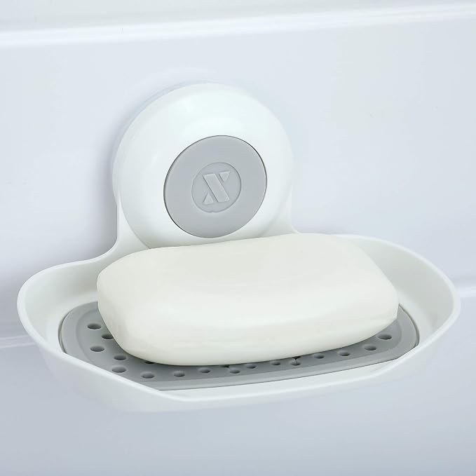 SlipX Solutions Strong Hold Soap Saver, Suction Cup Soap Holder by SlipXSolutions