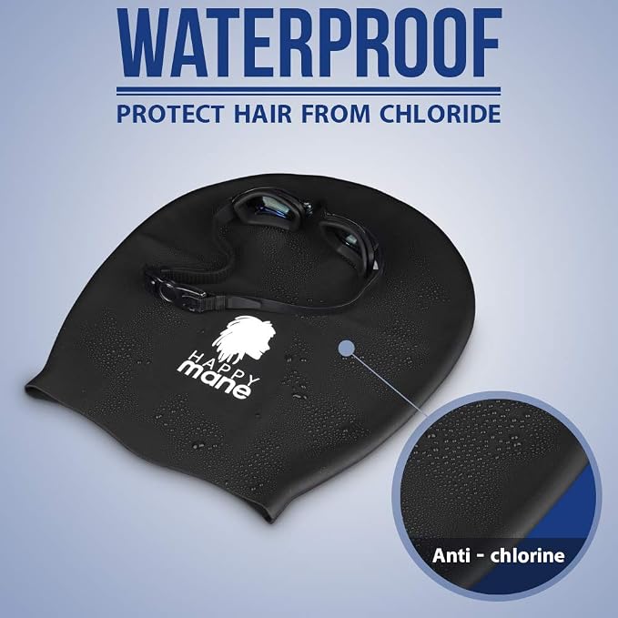 Silicon Swim Cap for Braids and Dreadlock - Image 3