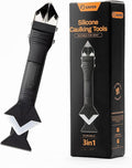 Saker Silicone Caulking Tools-3 in 1 Sealant Finishing Tool Grout Remove Scraper by Saker