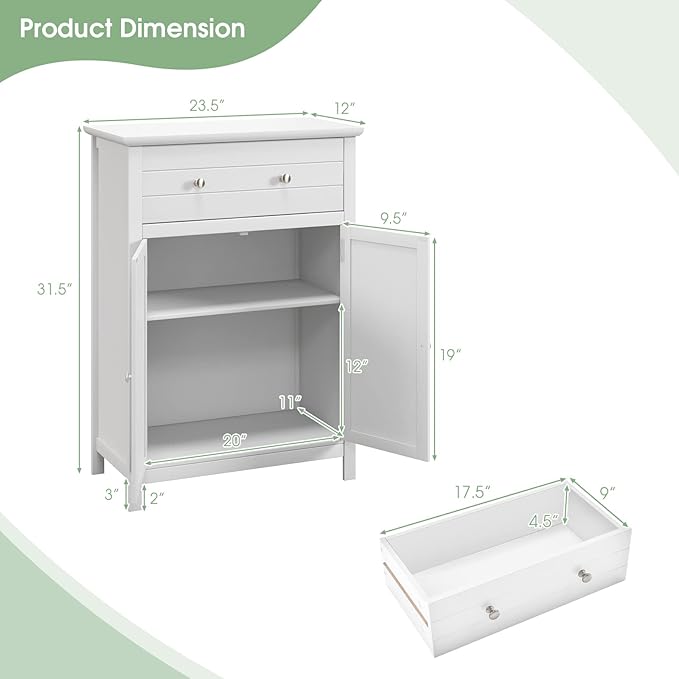 LOKO Bathroom Floor Cabinet, Kitchen Storage Cabinet - Image 3