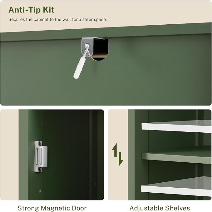 WEENFON Tall Bathroom Cabinet, Storage Cabinet - Image 8