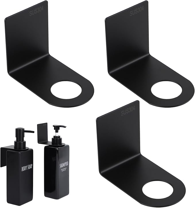Segbeauty Stainless Adhesive Bottle Holder, Dia 1.1in 2.8cm Lotion Bottle Wall by Segbeauty