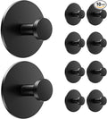 10-Pack Adhesive Wall Hook for Coat and Towel: Extra Sticky 12 LB, Stainless by BUSSDIS