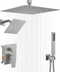 Shower Faucet Set Brushed Nickel Shower System, Knob Switch Diverter Shower by YCAIKOI