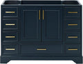 ARIEL Stafford 48" Midnight Blue Bathroom Vanity Base Cabinet, Single Sink by Ariel