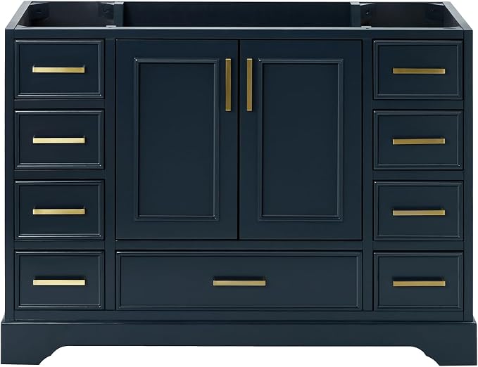 ARIEL Stafford 48" Midnight Blue Bathroom Vanity Base Cabinet, Single Sink by Ariel
