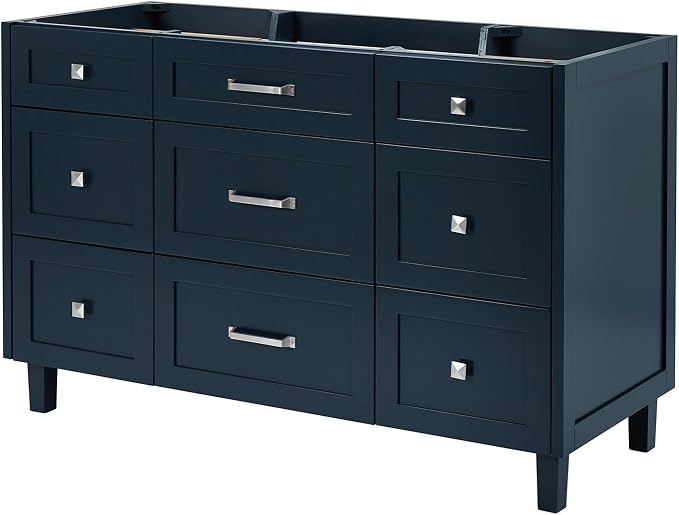 ARIEL Monroe 54 inch Bathroom Vanity Without Sink in Midnight Blue, Bathroom - Image 2