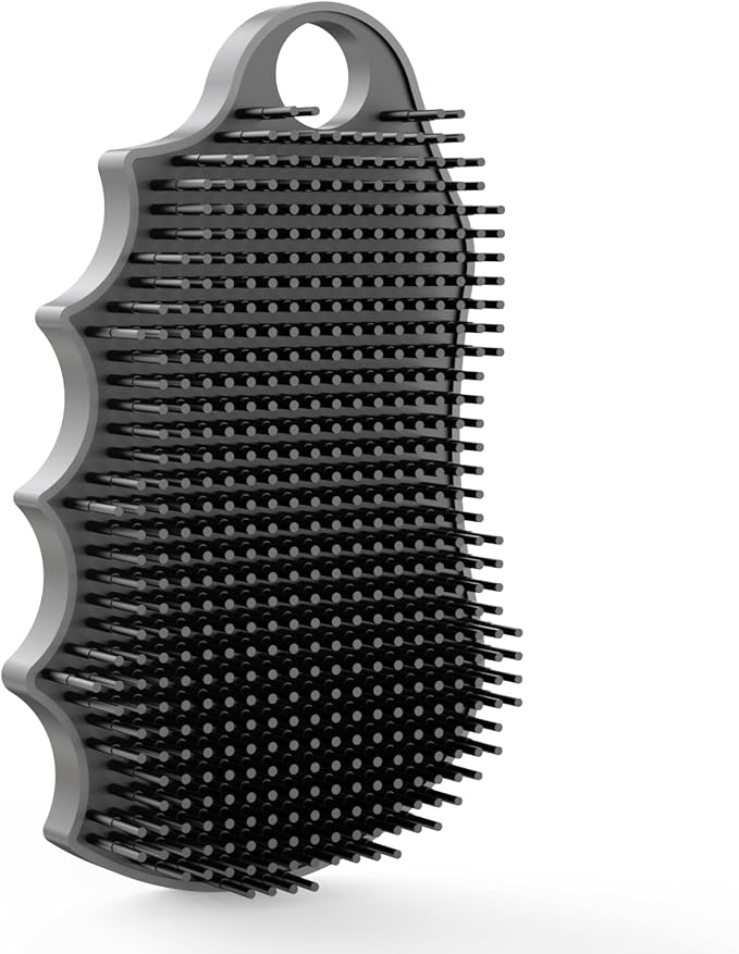 Silicone Body Scrubber Silver-Infused Dual-Sided 3-in-1 by iTokGok